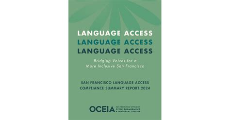 Language Access Ordinance compliance data .